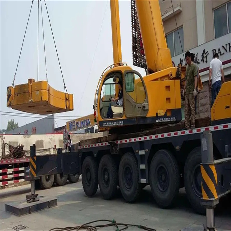 保定当地吊车出租|机器吊装|75吨|工厂搬迁服务